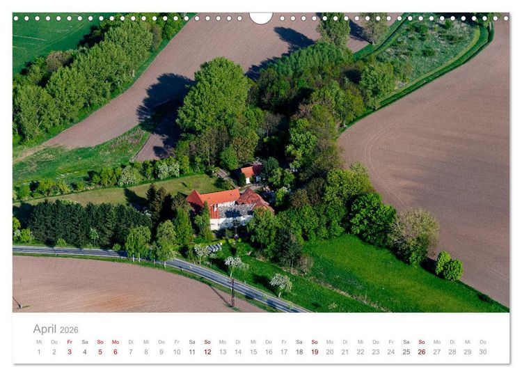 Produktbild: Harzvorland Luftbilder 2026 (Wandkalender 2026 DIN A3 quer), CALVENDO Monatskalender