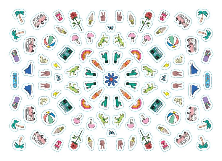 Produktbild: So. Many. Stickers. 1,000-Piece Puzzle