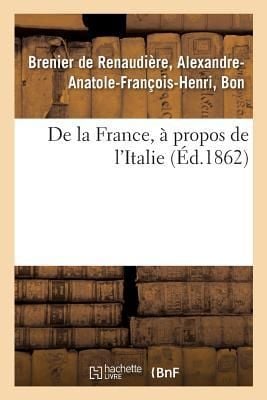 Produktbild: De la France, &Agrave; Propos de l'Italie