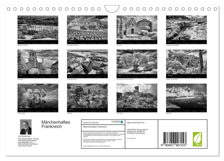 Produktbild: M&auml;rchenhaftes Frankreich (Wandkalender 2026 DIN A4 quer), CALVENDO Monatskalender