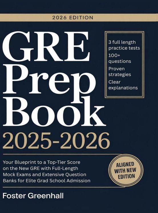 Produktbild: GRE Prep Book 2025-2026