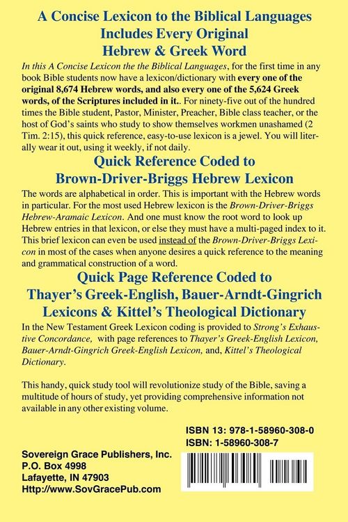 Produktbild: Concise Lexicon to the Biblical Languages