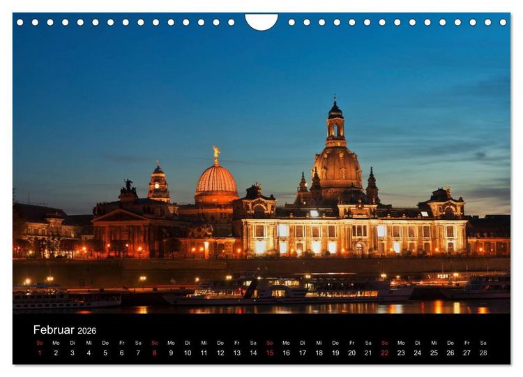 Produktbild: Dresden, das Florenz an der Elbe (Wandkalender 2026 DIN A4 quer), CALVENDO Monatskalender