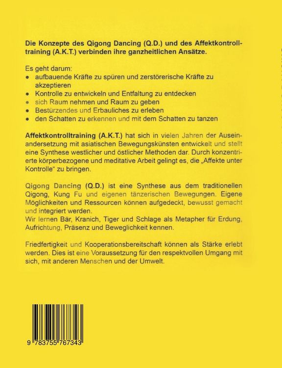 Produktbild: Affektkontrolltraining Qigong Dancing
