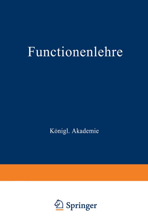 Produktbild: Functionenlehre