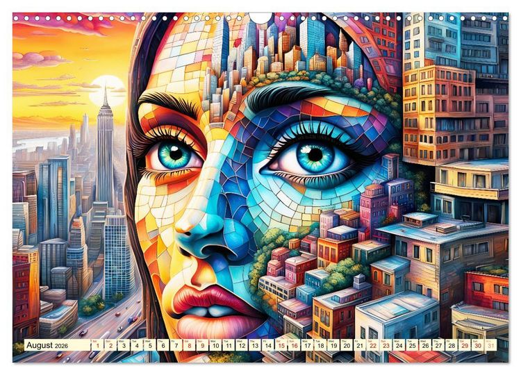 Produktbild: Faces of the metropolis (Wall Calendar 2026 DIN A3 landscape), CALVENDO 12 Month Wall Calendar