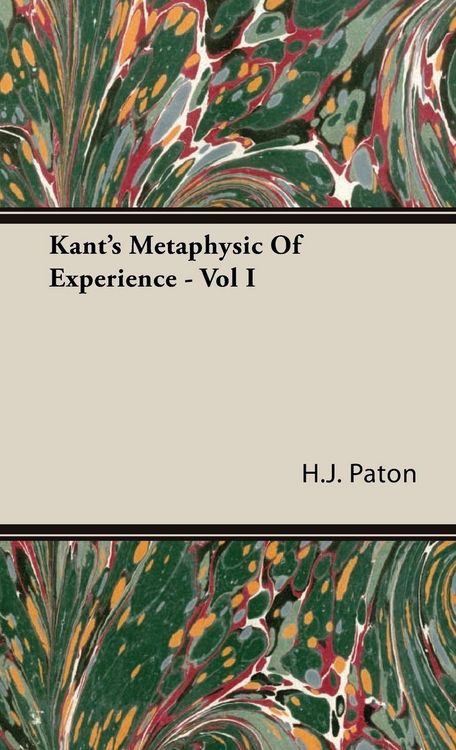 Produktbild: Kant's Metaphysic of Experience - Vol I