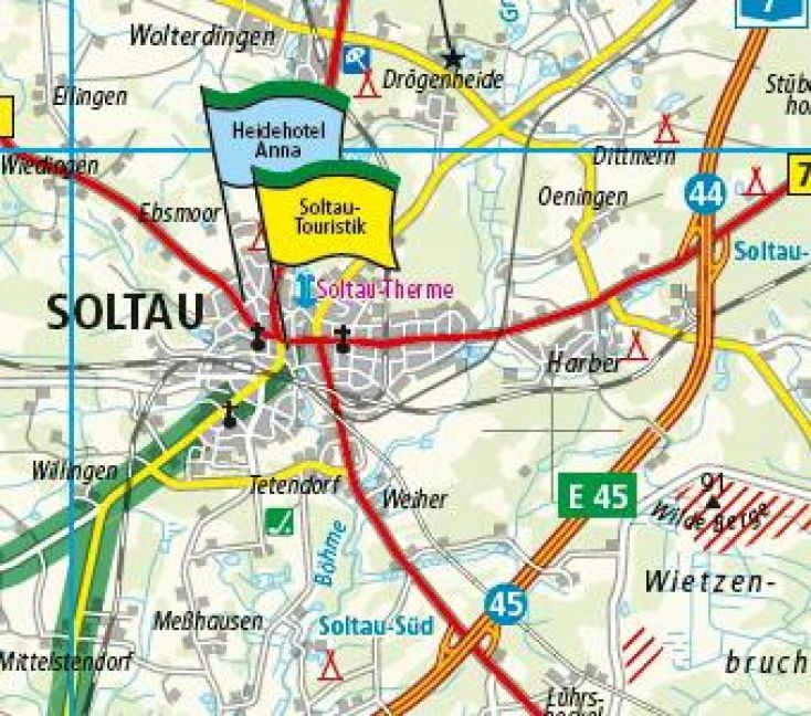 Produktbild: Publicpress Motorradkarte L&uuml;neburger Heide 1:200.000