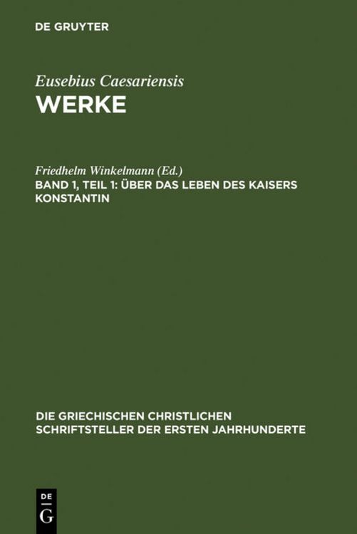 Produktbild: &Uuml;ber das Leben des Kaisers Konstantin