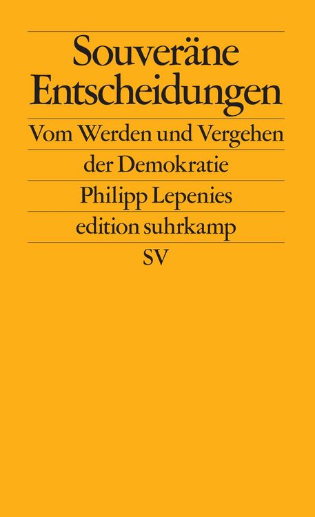 Produktbild: Souver&auml;ne Entscheidungen