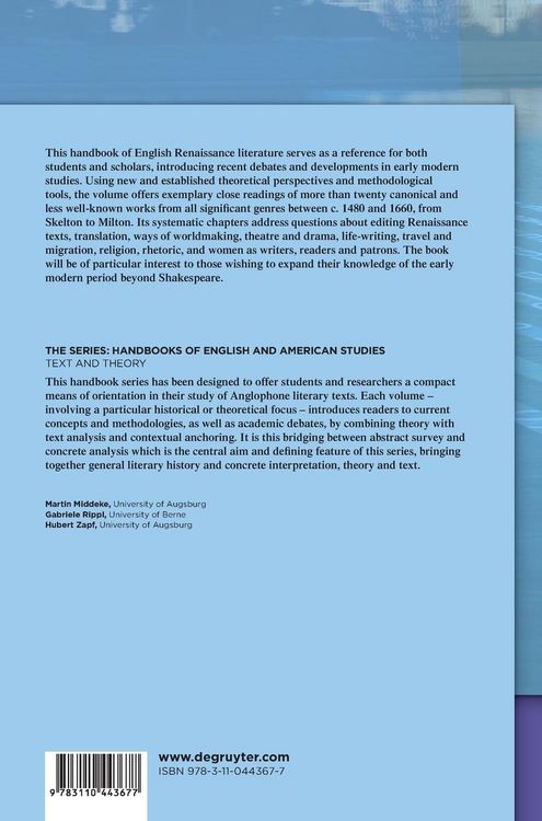 Produktbild: Handbook of English Renaissance Literature