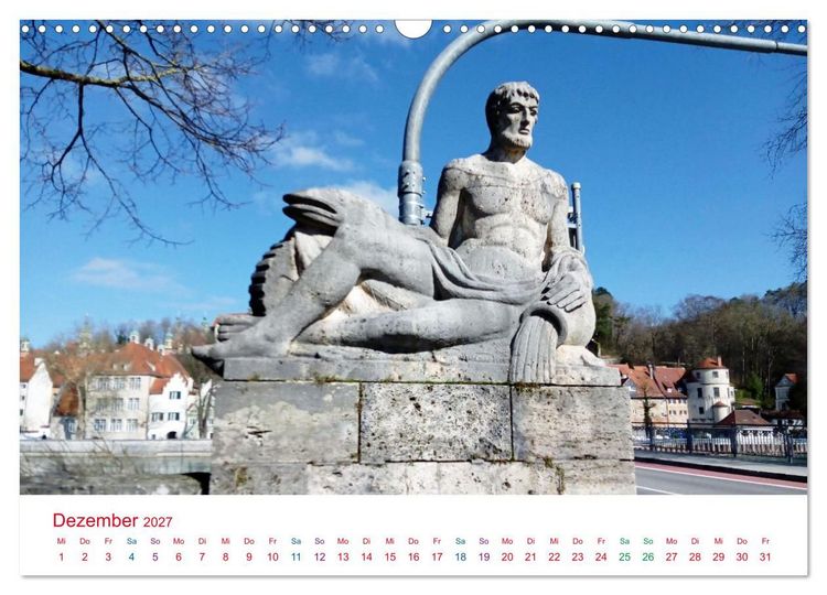 Produktbild: Hier f&uuml;hle ich mich zuhause - Landsberg am Lech und Ammersee (Wandkalender 2027 DIN A3 quer), CALVENDO Monatskalender