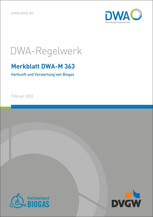 Produktbild: Merkblatt DWA-M 363 Herkunft und Verwertung von Biogas