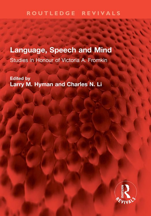 Produktbild: Language, Speech and Mind