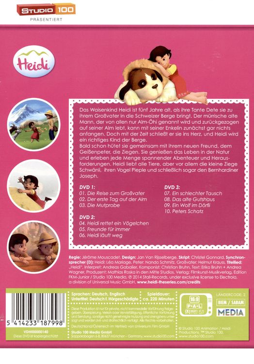 Produktbild: Heidi - Teilbox 1 [3 DVDs]
