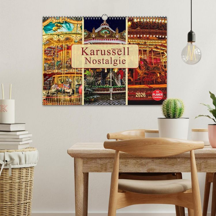 Produktbild: Karussell - Nostalgie (Wandkalender 2026 DIN A3 quer), CALVENDO Monatskalender