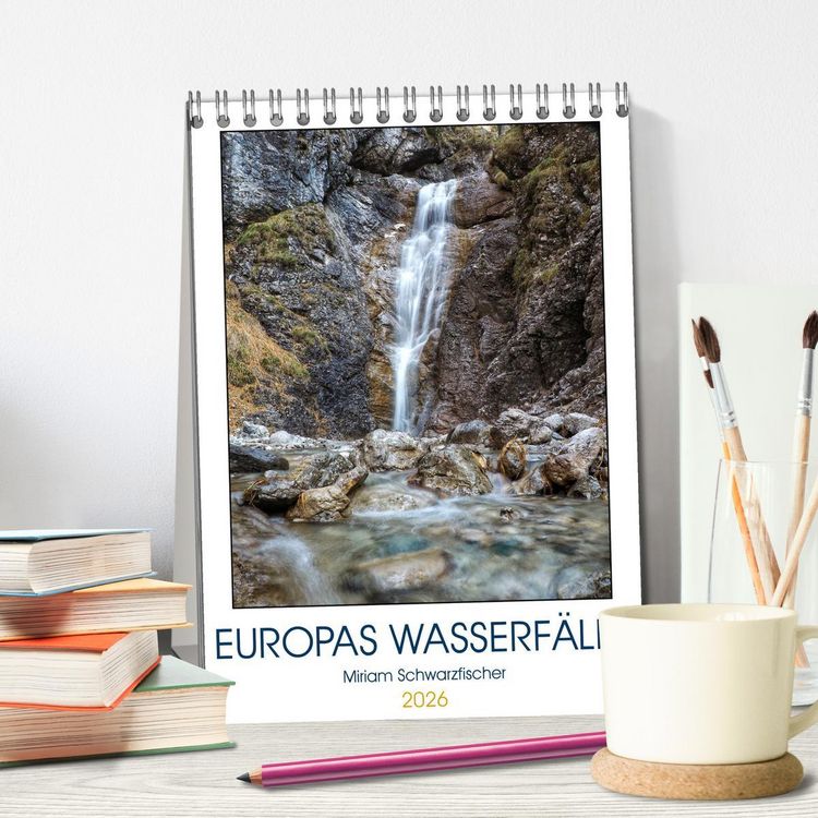 Produktbild: Europas Wasserf&auml;lle (Tischkalender 2026 DIN A5 hoch), CALVENDO Monatskalender
