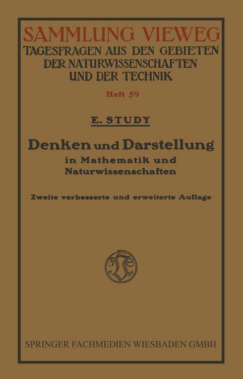 Produktbild: Denken und Darstellung in Mathematik und Naturwissenschaften