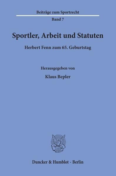 Produktbild: Sportler, Arbeit und Statuten.