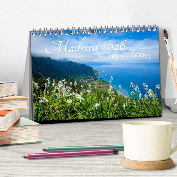 Produktbild: Madeira - ewiger Fr&uuml;hling (Tischkalender 2026 DIN A5 quer), CALVENDO Monatskalender