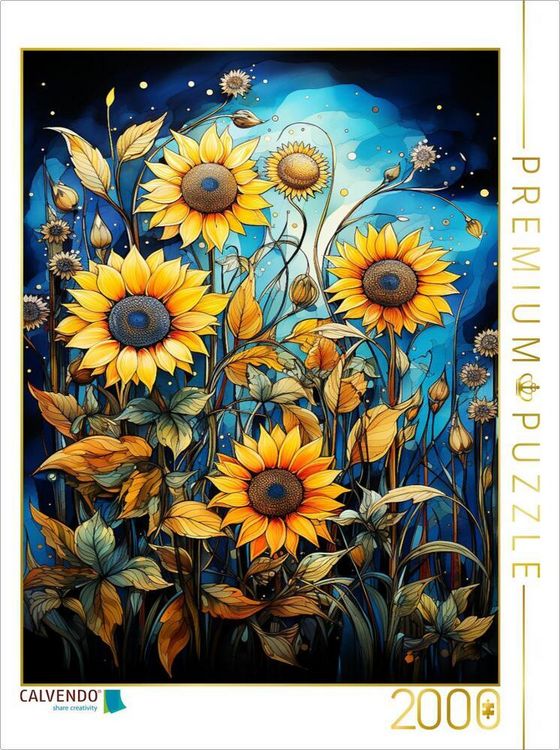 Produktbild: CALVENDO Puzzle Sonnenblumen | 2000 Teile Lege-Gr&ouml;&szlig;e 90x67cm Foto-Puzzle f&uuml;r gl&uuml;ckliche Stunden