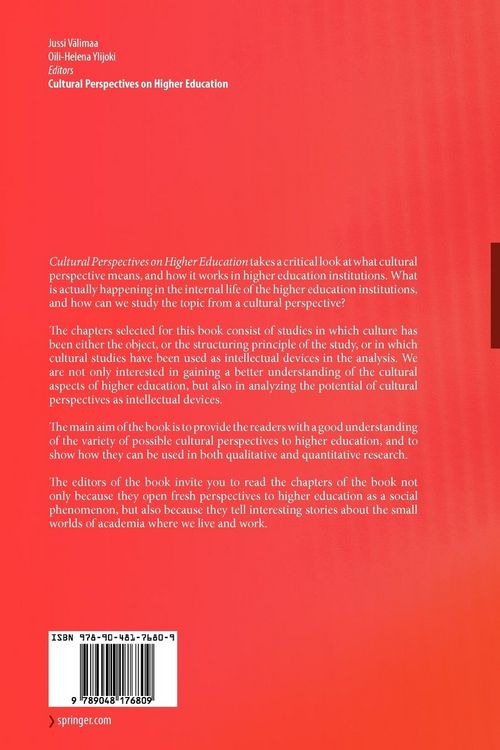 Produktbild: Cultural Perspectives on Higher Education