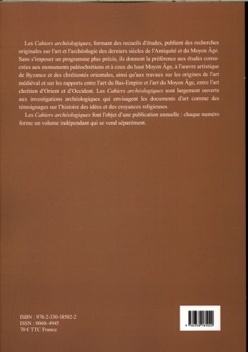 Produktbild: Les cahiers arch&eacute;ologiques: No 60