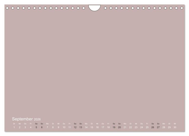 Produktbild: DIY Bastel-Kalender -Erdige Pastell Farben- Zum Selbstgestalten (Wandkalender 2026 DIN A4 quer), CALVENDO Monatskalender