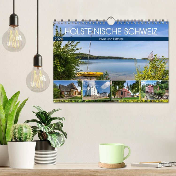 Produktbild: HOLSTEINISCHE SCHWEIZ Idylle und Historie (Wandkalender 2026 DIN A4 quer), CALVENDO Monatskalender