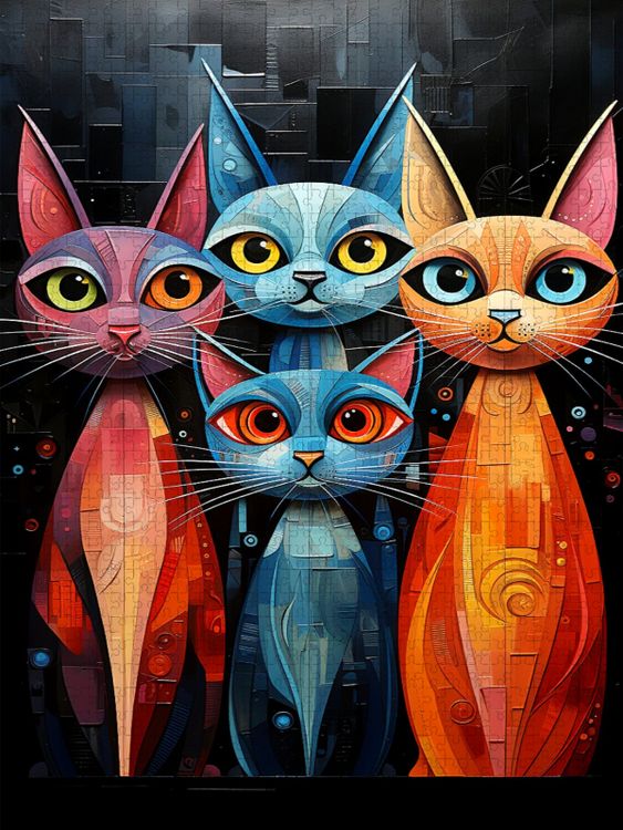 Produktbild: CALVENDO Puzzle Ein Motiv aus dem Kalender Abstrakt Bunt | 2000 Teile Lege-Gr&ouml;&szlig;e 90x67cm Foto-Puzzle f&uuml;r gl&uuml;ckliche Stunden