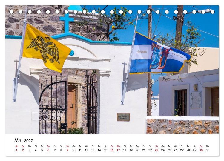 Produktbild: Kos 2027 (Tischkalender 2027 DIN A5 quer), CALVENDO Monatskalender