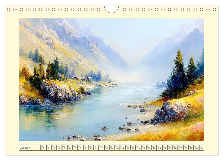 Produktbild: Reise durch die Schweiz. Malerische Einblicke in Stadt und Land (Wandkalender 2027 DIN A4 quer), CALVENDO Monatskalender