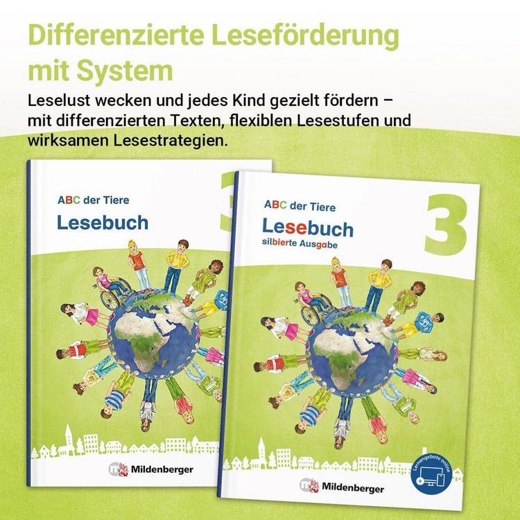 Produktbild: ABC der Tiere 3 Neubearbeitung &ndash; Lesebuch silbierte Ausgabe