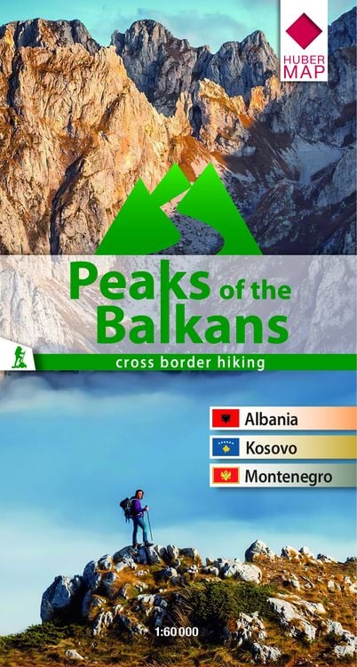 Produktbild: Wanderkarte Peaks of the Balkans 1: 60 000