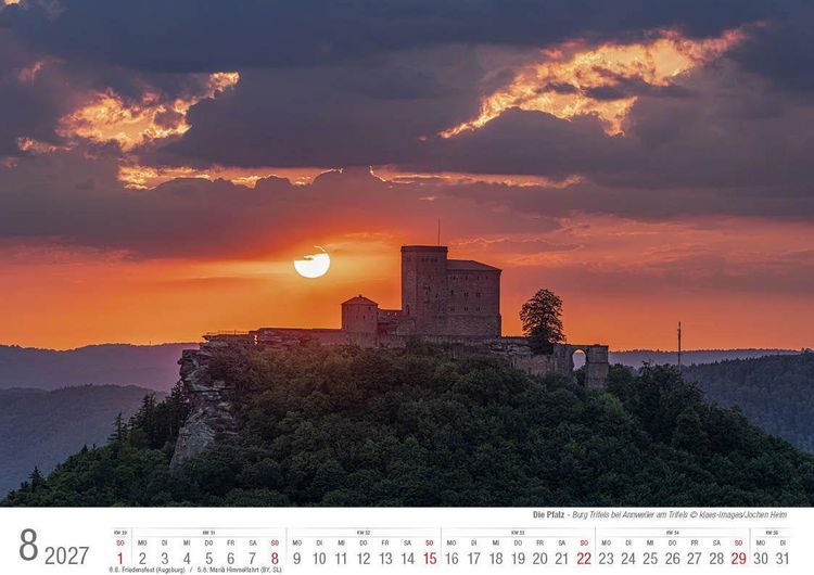 Produktbild: Die Pfalz 2027 Bildkalender A4 quer, spiralgebunden