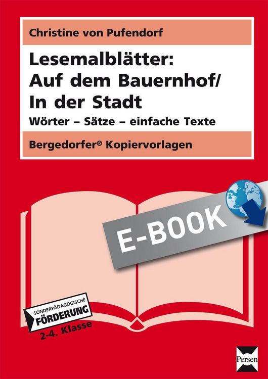 Produktbild: Lesemalbl&auml;tter: Auf dem Bauernhof / In der Stadt