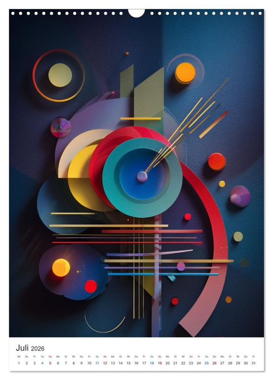 Produktbild: Farben Formen Welten (Wandkalender 2026 DIN A3 hoch), CALVENDO Monatskalender