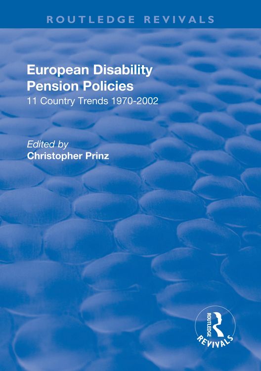 Produktbild: European Disability Pension Policies