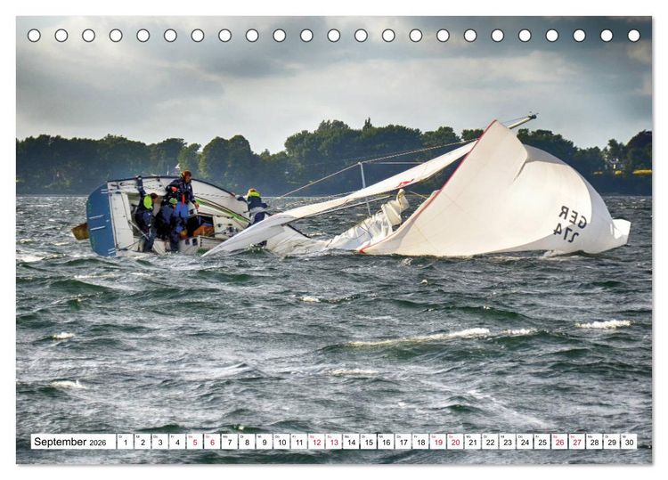 Produktbild: Leidenschaft Segeln (Tischkalender 2026 DIN A5 quer), CALVENDO Monatskalender