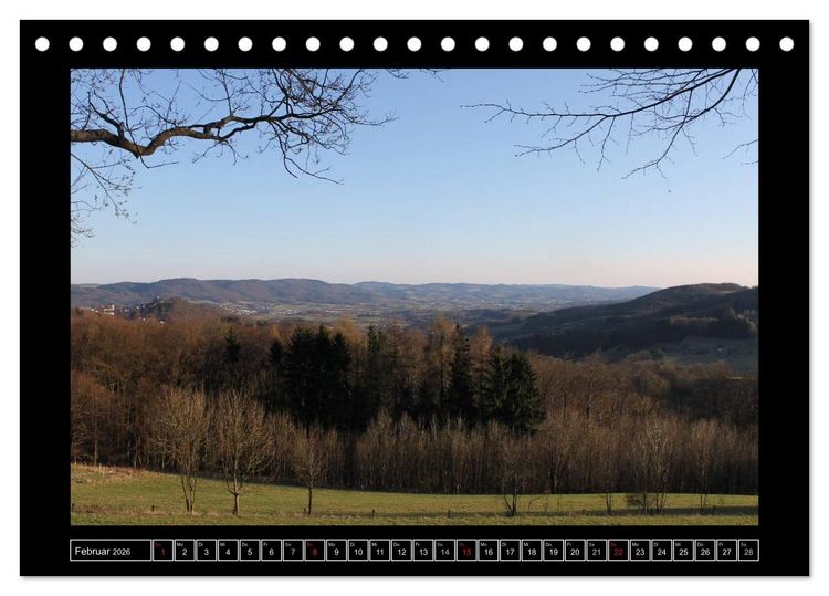 Produktbild: Odenwald - Landschaft sehen (Tischkalender 2026 DIN A5 quer), CALVENDO Monatskalender