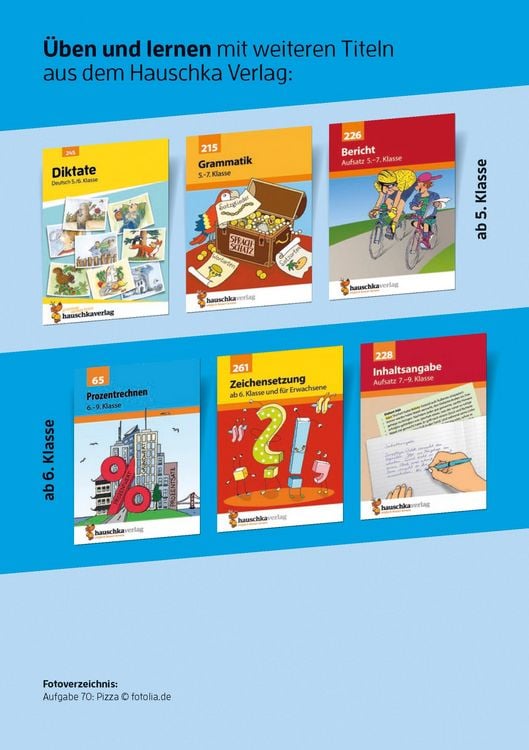 Produktbild: Bruchrechnen ab 6. Klasse, A5-Heft