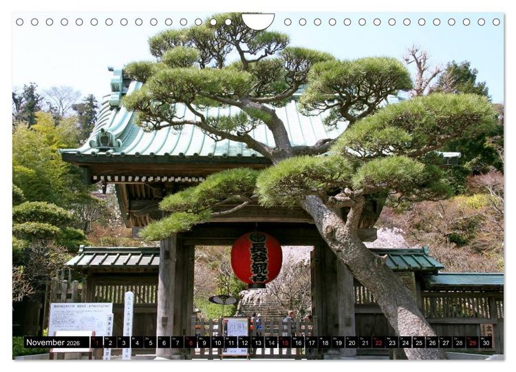 Produktbild: Tempel, Schreine und Burgen Japans (Wandkalender 2026 DIN A4 quer), CALVENDO Monatskalender