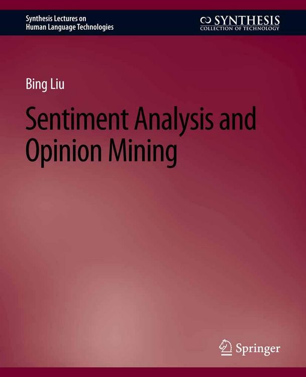 Produktbild: Sentiment Analysis and Opinion Mining