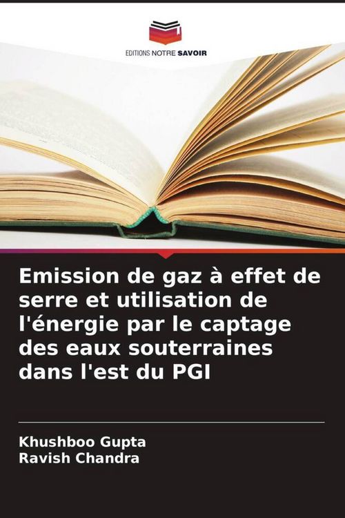 Produktbild: Emission de gaz &agrave; effet de serre et utilisation de l'&eacute;nergie par le captage des eaux souterraines dans l'est du PGI