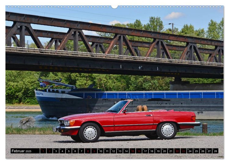 Produktbild: Ein Stern f&uuml;r Amerika - Mercedes Benz 560 SL (hochwertiger Premium Wandkalender 2025 DIN A2 quer), Kunstdruck in Hochglanz