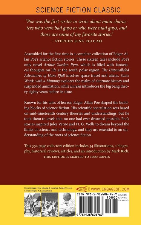 Produktbild: The Complete Science Fiction of Edgar Allan Poe (Illustrated Collectors Edition) (SF Classic) 1000 Copy Limited Edition