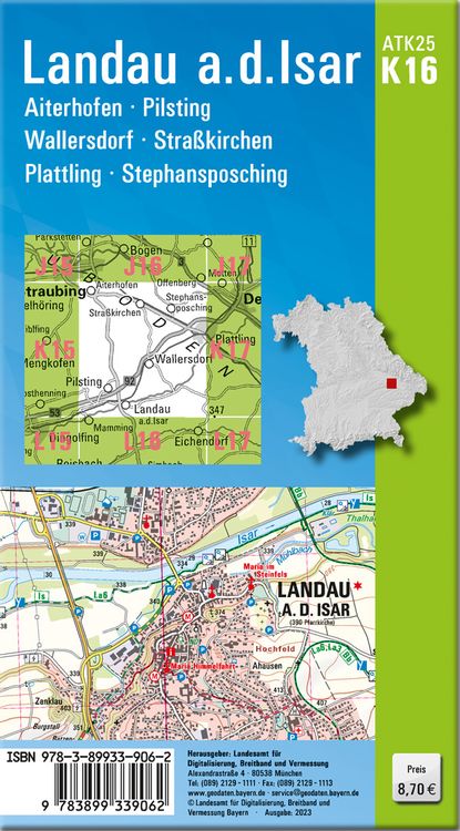 Produktbild: Landau a.d.Isar (Amtliche Topographische Karte 1:25000)