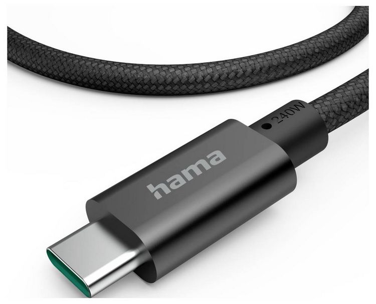 Produktbild: Hama USB-C&reg; Kabel USB 3.2 Gen1 USB-C&reg; Stecker 1.5m Schwarz 00201702