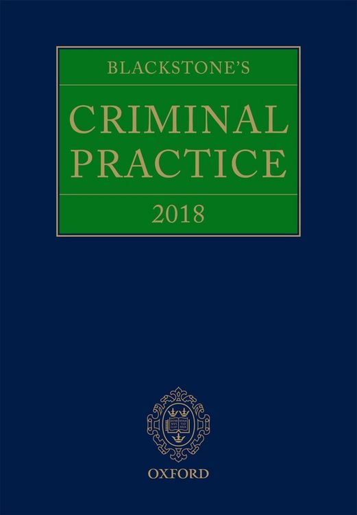 Produktbild: Blackstone's Criminal Practice 2018