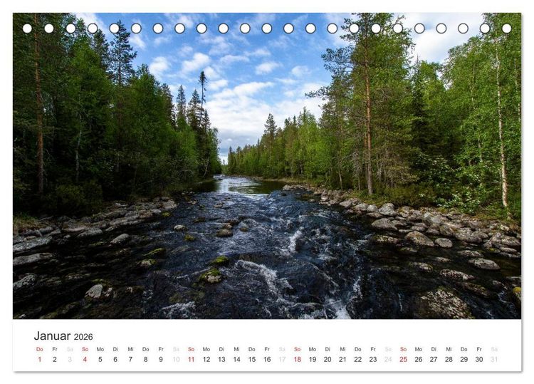 Produktbild: Naturparadies Finnland (Tischkalender 2026 DIN A5 quer), CALVENDO Monatskalender